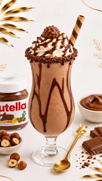 ميلك شيك نوتيلا (Nutella)