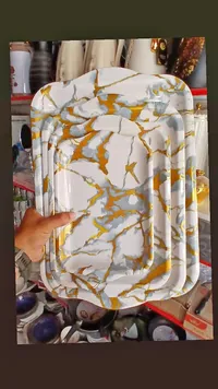 طقم صواني تقديم رخامي