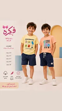 طقم ملابس صيفي للأطفال - فكرة