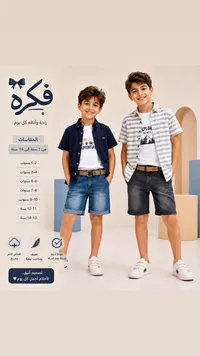 طقم ملابس أولاد صيفي - فكرة