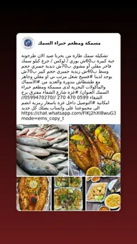 تشكيلة أسماك طازجة ومأكولات بحرية - مسمكة ومطعم خبراء السمك - سوق غزة