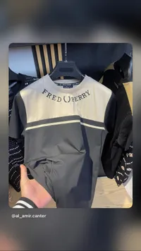 تيشيرت رجالي بياقة دائرية - فريد بيري (Fred Perry)