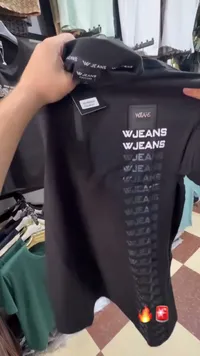 تيشيرت رجالي أسود - دبليو جينز (W Jeans)