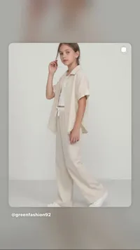 طقم صيفي بناتي من غرين فاشن (Green Fashion)