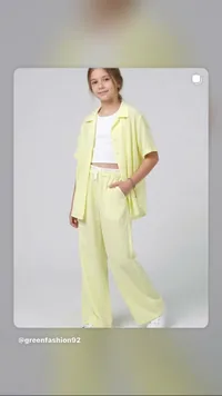 طقم صيفي بناتي قطعتين - جرين فاشن (Green Fashion)