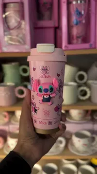 كوب حافظ للحرارة بتصميم ستيتش (Stitch)