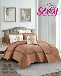 طقم مفارش سرير 7 قطع - تينا 04 من سراج (Seraj)