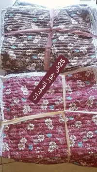 جوز مخدات مبطن بنقشة الزهور - سوق غزة