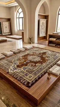 سجادة صلاة فاخرة بتصميم إسلامي