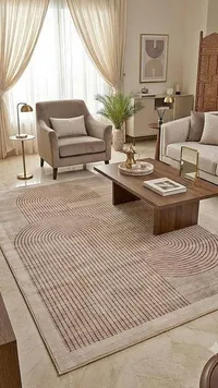 سجادة بتصميم هندسي عصري