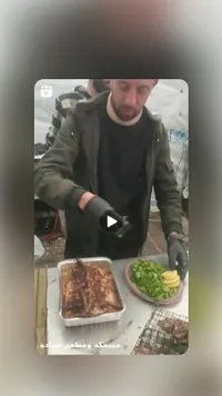 سمك مشوي طازج