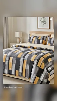 طقم مفروشات سرير - حمدونة للمراتب (Hamdona Mattresses)