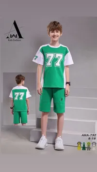 طقم ملابس صيفي للأولاد - أها كيدز فاشن (AHA Kids Fashion)