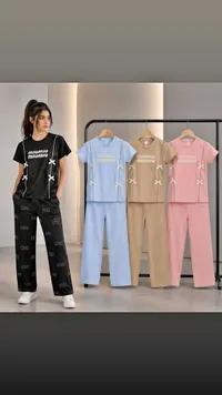 طقم ملابس صيفي بناتي - ميوميو (MiuMiu)