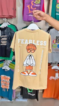 تيشيرت أطفال بتصميم فيرليس (Fearless)