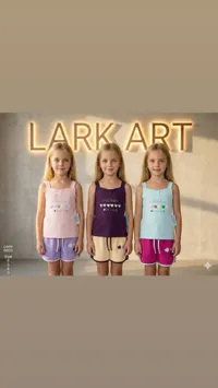 طقم ملابس صيفية للبنات - لارك آرت (Lark Art)