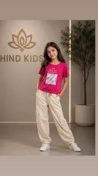 طقم ملابس بناتي صيفي - هند كيدز (Hind Kids)