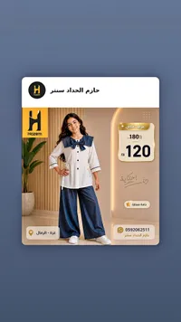 طقم ملابس بناتي صيفي - حازم الحداد سنتر - سوق غزة