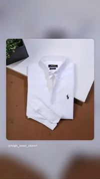 قميص رجالي كلاسيكي أبيض - بولو رالف لورين (Polo Ralph Lauren)