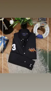 قميص رجالي كلاسيكي بأكمام طويلة - بولو رالف لورين (Polo Ralph Lauren)