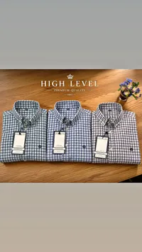 قميص رجالي كاروهات - هاي ليفل (High Level)