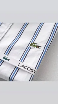 قميص رجالي مقلم - لاكوست (Lacoste)