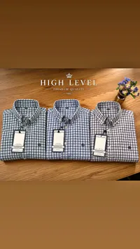 قمصان كاروهات رجالية - High Level