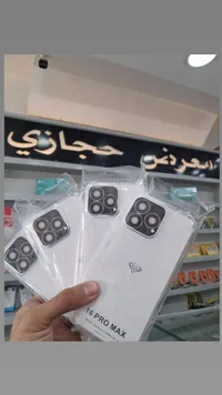 كفر حماية آيفون 16 برو ماكس - شفاف مع حماية الكاميرا