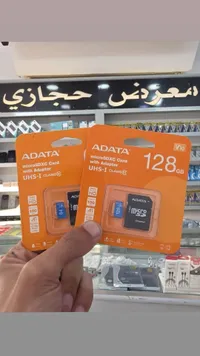 بطاقة ذاكرة مايكرو اس دي مع محول - اداتا (Adata)