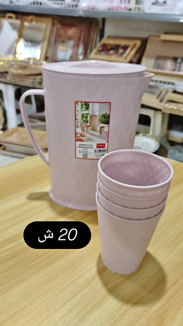 طقم إبريق وكاسات - Voca - أدوات منزلية - سوق غزة