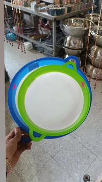 مصفاة مطبخ ملونة - أزرق وأخضر