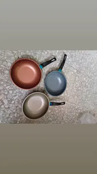 مجموعة مقالي غير لاصقة - 3 قطع