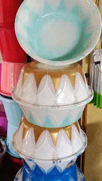طشت بلاستيك منزلي مزخرف