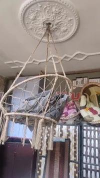 كرسي أرجوحة معلق بنمط مكرامية
