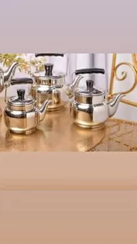طقم أباريق شاي ستانلس ستيل