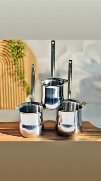طقم ركوات قهوة ستانلس ستيل