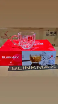 طقم أكواب زجاجية 6 قطع - بلينك ماكس (Blinkmax)