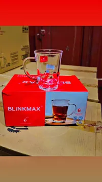 طقم أكواب زجاجية للشاي - بلينك ماكس (Blinkmax)