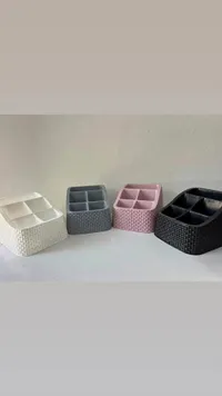 منظم أغراض متعدد الاستخدامات بتصميم خوص