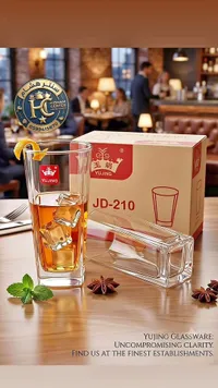 طقم كاسات زجاجية موديل JD-210 - يوجينغ (Yujing)