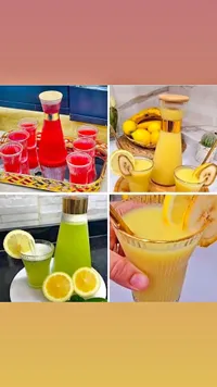 طقم إبريق زجاجي مع أكواب بتصميم مضلع