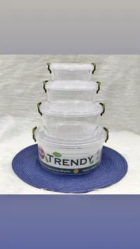 طقم حافظات طعام بلاستيكية - تريندي (Trendy)
