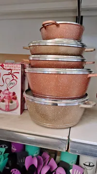 طقم قدور جرانيت (3 قطع)