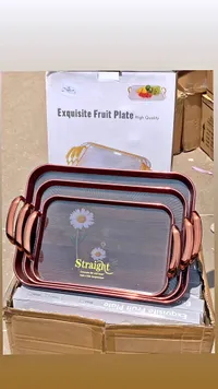 طبق فاكهة مزخرف - Straight