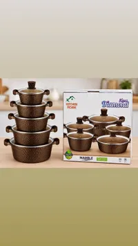 طقم قدور دايموند ماربل - كيتشن هوم (Kitchen Home)