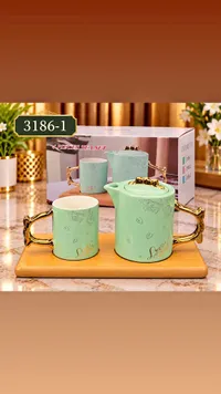 طقم شاي سيراميك 4 قطع