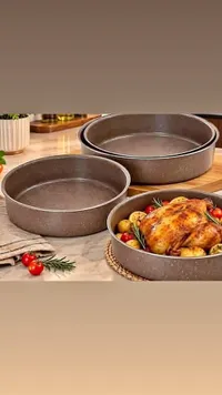 طقم صواني خبز دائرية