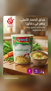 شعيرية سريعة التحضير بطعم الخضار - إندومي (Indomie)