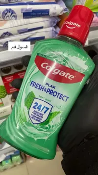 غسول فم فريش آند بروتكت بالنعناع - كولجيت (Colgate Plax Fresh & Protect)