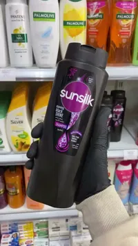 شامبو لمعان ساحر للشعر الأسود - صانسيلك (Sunsilk)